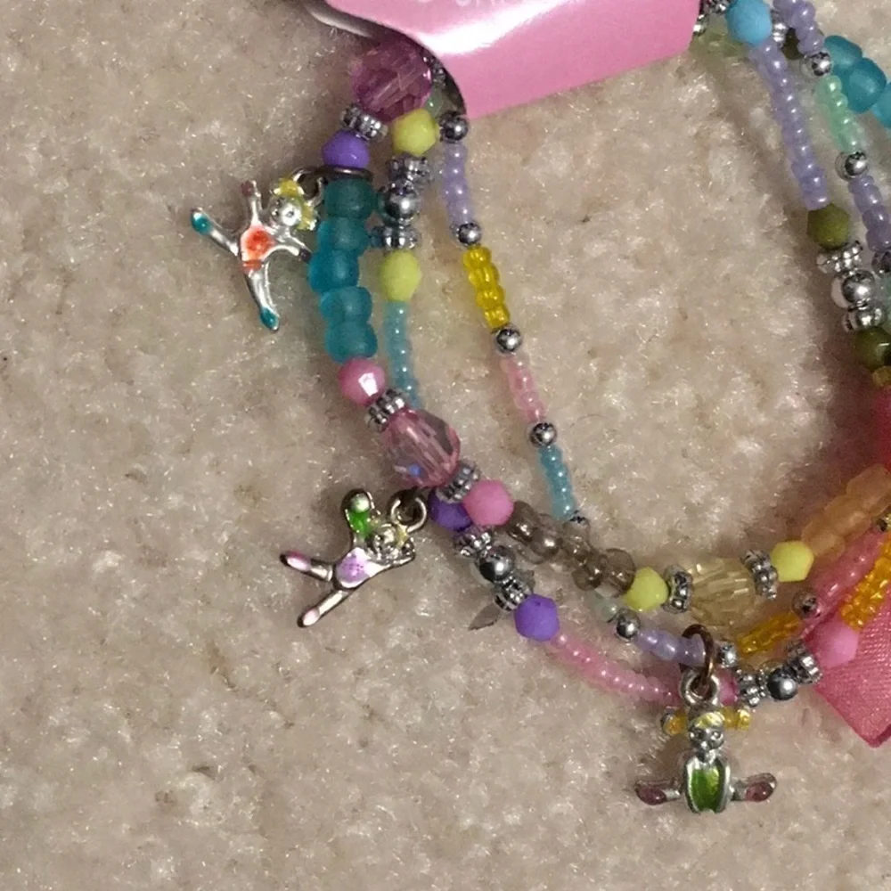 Set of 3 stretchy kids bracelets, gymnastics/dance